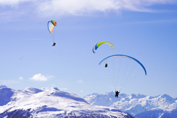 Winter Paragliding