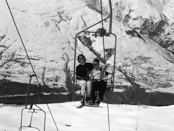 Early development of the Les Arcs ski area above Bourg-Saint-Maurice